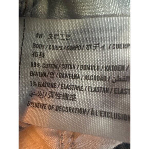 Abercrombie & Fitch 90s Straight Ultra High Rise Jeans Size 30 Light Blue Denim - Picture 4 of 5